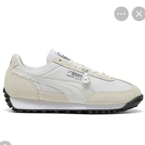 Puma Feather Grey/White Women's Easy Rider Vintage Glam Lace Up Sneaker Size 11M